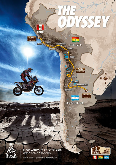 Oficjalny plan na Rajd Dakar 2016