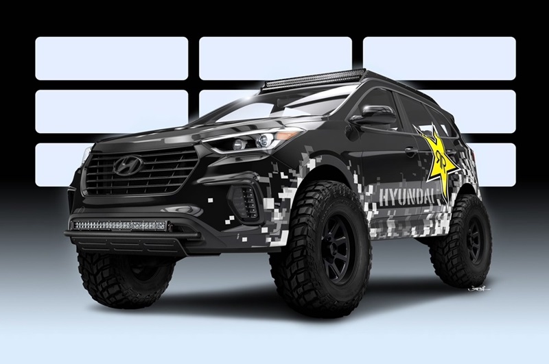Hyundai Santa Fe - terenowe monstrum na SEMA 2016