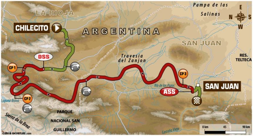 12 etap Rajdu Dakar 🇦🇷 Chilecito ➡️  🇦🇷 San Juan
